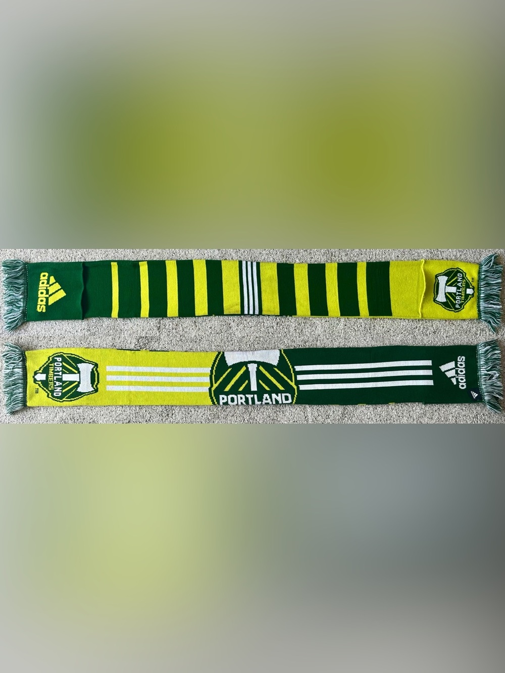 Portland Timbers Adidas Built In Pockets Soccer Scarf